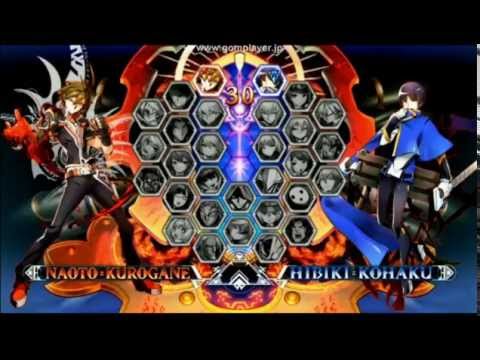 blazblue central fiction character list